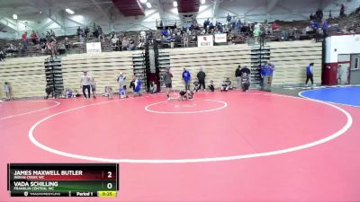 65-71 lbs Round 2 - Vada Schilling, Franklin Central WC vs James Maxwell Butler, Indian Creek WC