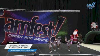 Cheer-riffic Techniques - Scarlet Macaws [2023 L1 Senior - Novice - Restrictions Day 1] 2023 JAMfest San Antonio Classic