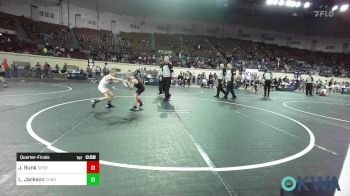 52 lbs Quarterfinal - Jett Runk, Sperry Wrestling Club vs Levi Jackson, Cushing Tigers