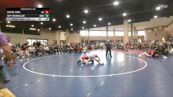 120 lbs Cons. Round 1 - Jett McMullen, Bay County Elite Wrestling vs Justin Kirk, Crossroads Wrestling