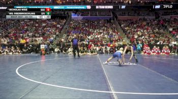 3A-144 lbs 1st Place Match - Wil Oberbroeckling, Southeast Polk vs Nicholas Wise, Marshalltown