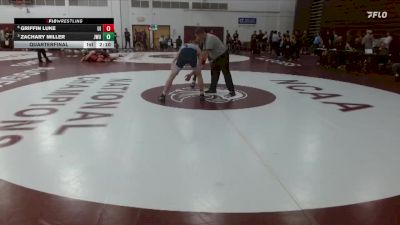 184 lbs Quarterfinal - Zachary Miller, Johnson & Wales vs Griffin Luke, Upper Iowa