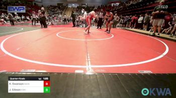 Quarterfinal - Kayden Swanson, Barnsdall Youth Wrestling vs Josh Gibson, Eufaula Ironheads Wrestling Club