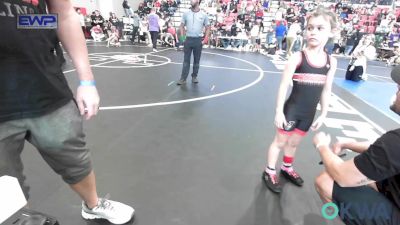 54 lbs Rr Rnd 2 - Evelyn Pierce, Verdigris Youth Wrestling vs Nevalee Petty, Skiatook Youth Wrestling