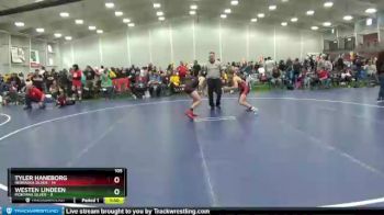 105 lbs Round 5 (6 Team) - Tyler Haneborg, Nebraska Silver vs Westen Lindeen, Montana Silver