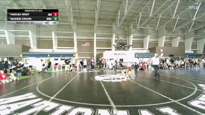 51 lbs Cons. Semi - Hadlea West, Aviator Wrestling Academy vs Maggie Colvin, RWC- Roy Wrestling Club