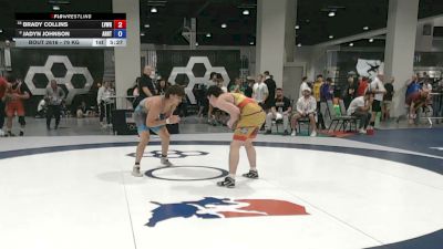79 kg Cons. Sub-rd Of 16 - Brady Collins, Lehigh Valley Wrestling RTC vs Jadyn Johnson, Arkansas RTC