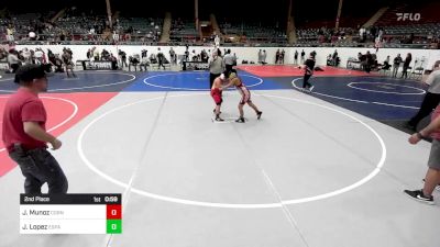 100 lbs 2nd Place - Juan Munoz, Cornerstone WC vs Juanito Lopez, Espanola Jr WC