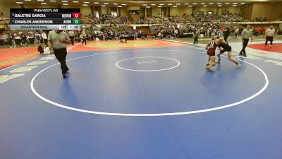126 lbs Quarterfinal - Charles Anderson, Aledo vs Qaletre Garcia, Hereford