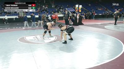 215 lbs Quarterfinal - Max Thomas, Gloucester vs Jaron Molgard, Shawsheen