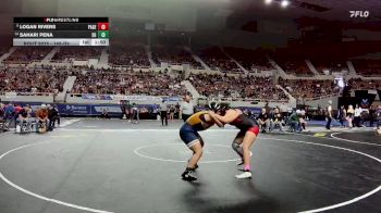 165-D2 Champ. Round 1 - Logan Rivers, Page High School vs Sahari Pena, Somerton High School