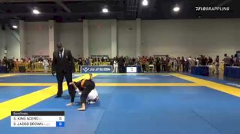 SEBASTIAN KING ACERO vs SERAF JACOB BROWN 2021 American National IBJJF Jiu-Jitsu Championship