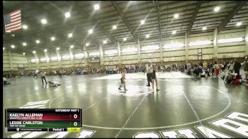 95 lbs Quarterfinal - Lessie Carlston, Top Of Utah vs Kaelyn Alleman, Wasatch Wrestling Club