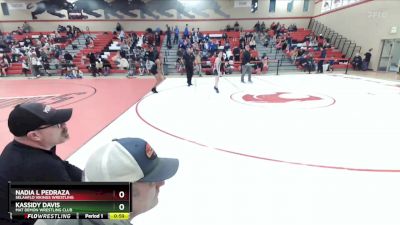 83-88 lbs Round 3 - Nadia L Pedraza, SelahFlo Vikings Wrestling vs Kassidy Davis, Mat Demon Wrestling Club