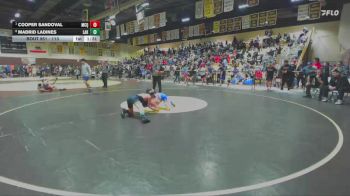 113 lbs Quarterfinal - Cooper Sandoval, McQueen vs Madrid Ladines, Lakeside