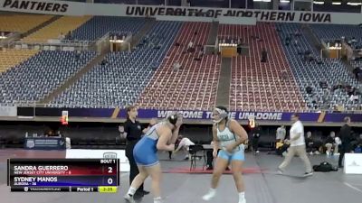 191 lbs Round 1 (3 Team) - Sydney Manos, Aurora vs Sandra Guerrero, New Jersey City University