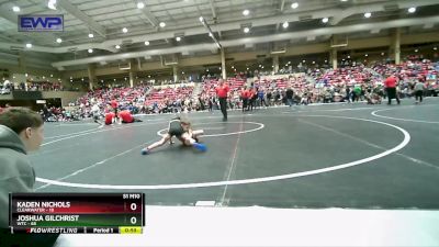 49 lbs Semifinal - Joshua Gilchrist, WTC vs Kaden Nichols, Clearwater