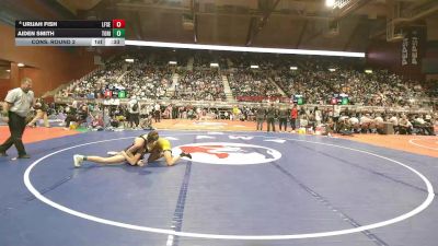 2A-126 lbs Cons. Round 2 - Aiden Smith, Tongue River vs Urijah Fish, Lingle-Ft. Laramie/Southeast