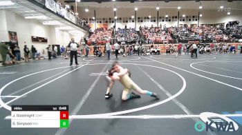 49 lbs Semifinal - Jack Goodnight, Coweta Tiger Wrestling vs Sawyer Simpson, Salina Wrestling Club