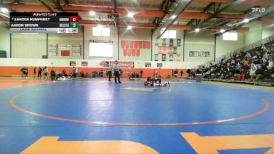 138 lbs Quarterfinal - Aaron Brown, Belleville (East) vs Xander Humphrey, Edwardsville (H.S.)
