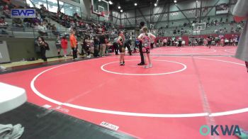 82 lbs Rr Rnd 1 - Coralena Voss, Skiatook Youth Wrestling vs Brinnlie Hadjiconstantinou, Beggs Youth Wrestling Program