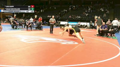 285 Class 4 lbs Cons. Round 2 - Joe Kopp, Christian Brothers College vs Noah McCollum, Eureka