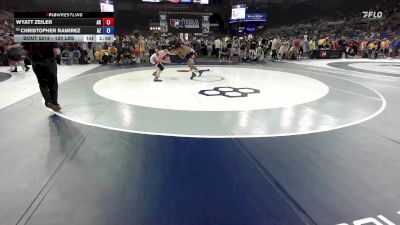120 lbs Champ. Rd Of 128 - Wyatt Zeiler, AK vs Christopher Ramirez, AZ