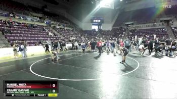 100 lbs Champ. Round 1 - Manuel Mota, Widefield Wrestling Club vs Zakary Gaspar, Victory Wrestling Club - VTC