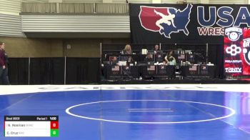 8U Girls - 43 lbs Champ. Round 1 - Naya Rosman, Oak Hill Wrestling Club vs Caliyah Cruz, Arizona