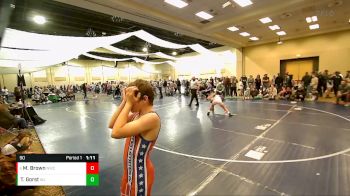 90 lbs Cons. Round 2 - Mason Brown, Northside Wrestling Club vs Thomas Gorst, West Jordan