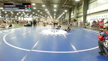 95 lbs Rr Rnd 2 - Lucas Huntley, Mat Warriors Yellow vs Christian Passelli, Knights Wrestling Club