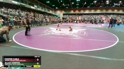 54-58 lbs Round 2 - Cooper Cable, Spanish Springs Wrestling Club vs Elijah Harmon, Greenwave Youth Wrestling