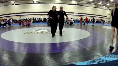 124 lbs 1st Place Match - Ryleigh Ruiz, Albion College vs Lola Barkby, Indiana Tech University