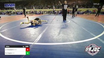 55 lbs Round Of 16 - Jaxon Clayborn, Maize WC vs Nakona Eaglin, Keystone Wrestling Club