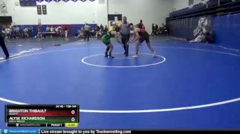 138 lbs Consolation Bracket - Brighton Thibault, Hulett vs Alyse Richardson, Kelly Walsh