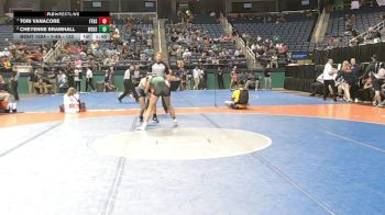 1-4A - 132 Quarterfinal - Tori Vanacore, First Flight High School vs Cheyenne Bramhall, West Stanly High School