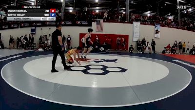 70 kg Cons. Round 1 - Owen Reinsel, Lehigh Valley Wrestling RTC vs Justin Holly, WNY RTC