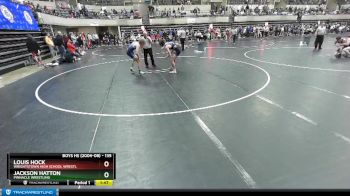 135 lbs Cons. Round 4 - Jackson Hatton, PINnacle Wrestling vs Louis Hock, Wrightstown High School Wrestl