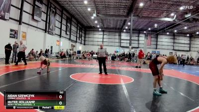 132 lbs Round 2 (4 Team) - Aidan Szewczyk, COMBAT ATHLETICS vs Huter Hollkamp, HEAVY HITTING HAMMERS