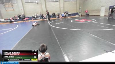 56 lbs Quarterfinal - Ivar Vogel, Punisher Wrestling Company vs Makaio Bumatay, Piranha Wrestling Club