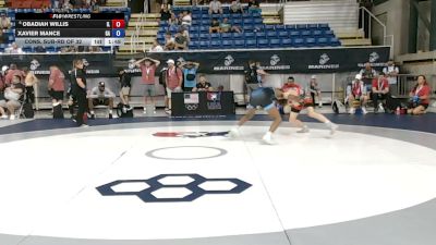 132 lbs Cons. Sub-rd Of 32 - Obadiah Willis, Illinois vs Xavier Mance, Georgia