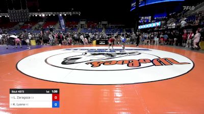 130 lbs Quarters - Lauren Zaragoza, CA vs Kalynn Lyons, NE