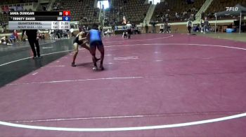 131 lbs Quarterfinal - Jania Dunigan, Schreiner University vs Trinity Davis, Unattached Lindsey Wilson