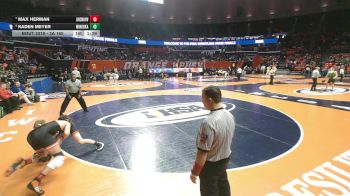 3A 165 lbs Cons. Round 3 - Max Herman, New Lenox (Lincoln-Way West) vs Kaden Meyer, Minooka
