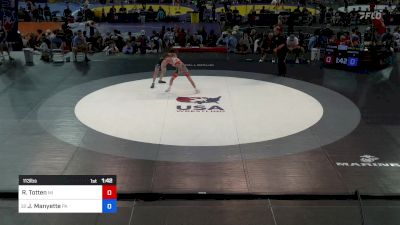 113 lbs Rnd Of 64 - Ryan Totten, MI vs Jordan Manyette, PA