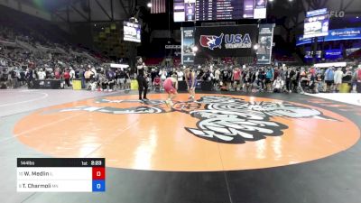 144 lbs Cons 8 #2 - Wyatt Medlin, IL vs Tyson Charmoli, MN