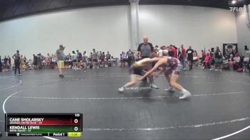 125 lbs Round 1 (10 Team) - Cane Smolarsky, Georgia United Blue vs Kendall Lewis, Bomb Squad