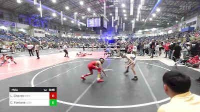 75 lbs Consi Of 4 - Lucas Chavez, Rocky Ford vs Casey Fontana, Lesher