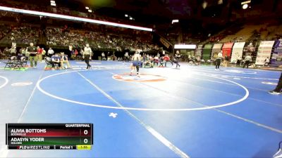 125 Class 1 lbs Quarterfinal - Alivia Bottoms, Boonville vs Adasyn Yoder, Holden