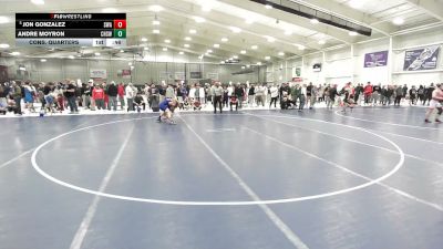 126 lbs Cons. Quarters - Andre Moyron, Creekview High School Wrestling vs Jon Gonzalez, Sebolt Wrestling Academy